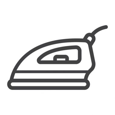 Elektrik demir satırı simgesi, ev ve cihaz