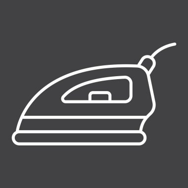 Elektrik demir satırı simgesi, ev ve cihaz