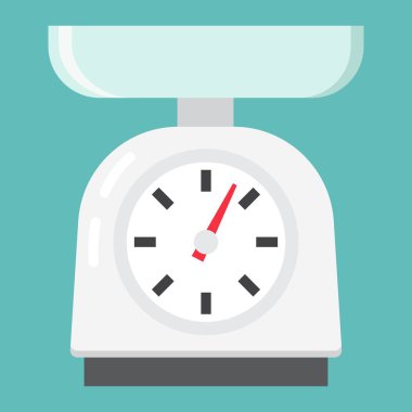 Düz simgesi, ev ve cihaz mutfak Terazi