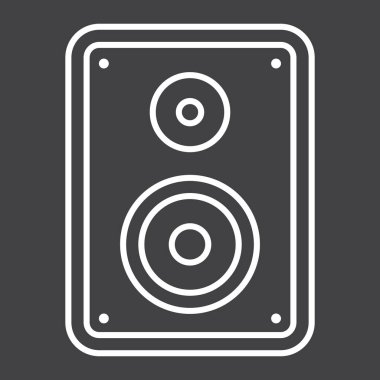 Ses monitör satırı simgesi, ses ve hoparlör