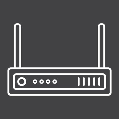 Yönlendirici satırı simgesi, internet ve kablosuz wifi