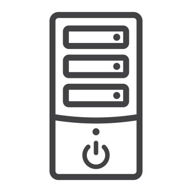 Bilgisayar satırı simgesi, pc ve office