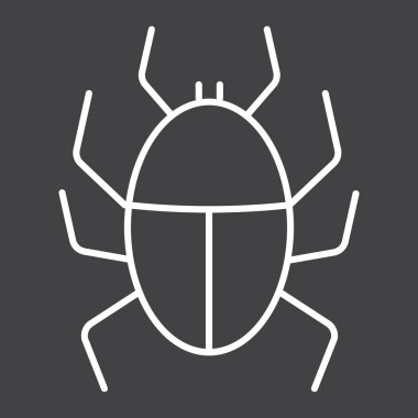 Virüs satırı simgesi, enfeksiyon ve güvenlik