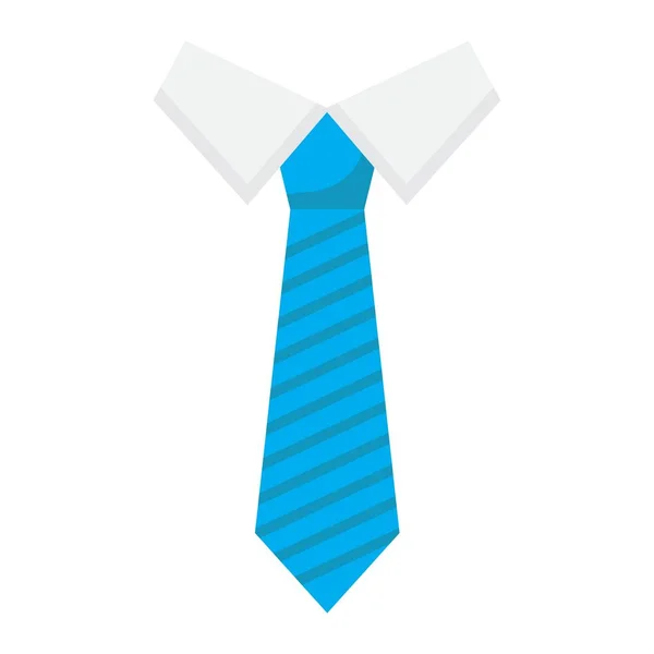 Cravate icône plate, affaires et cravate — Image vectorielle
