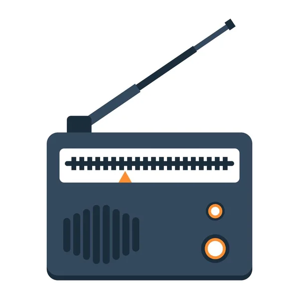 Radio flat icon, fm and communication — Stock Vector
