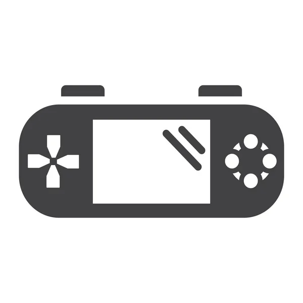 Handheld-Spielkonsole solides Symbol, Controller — Stockvektor