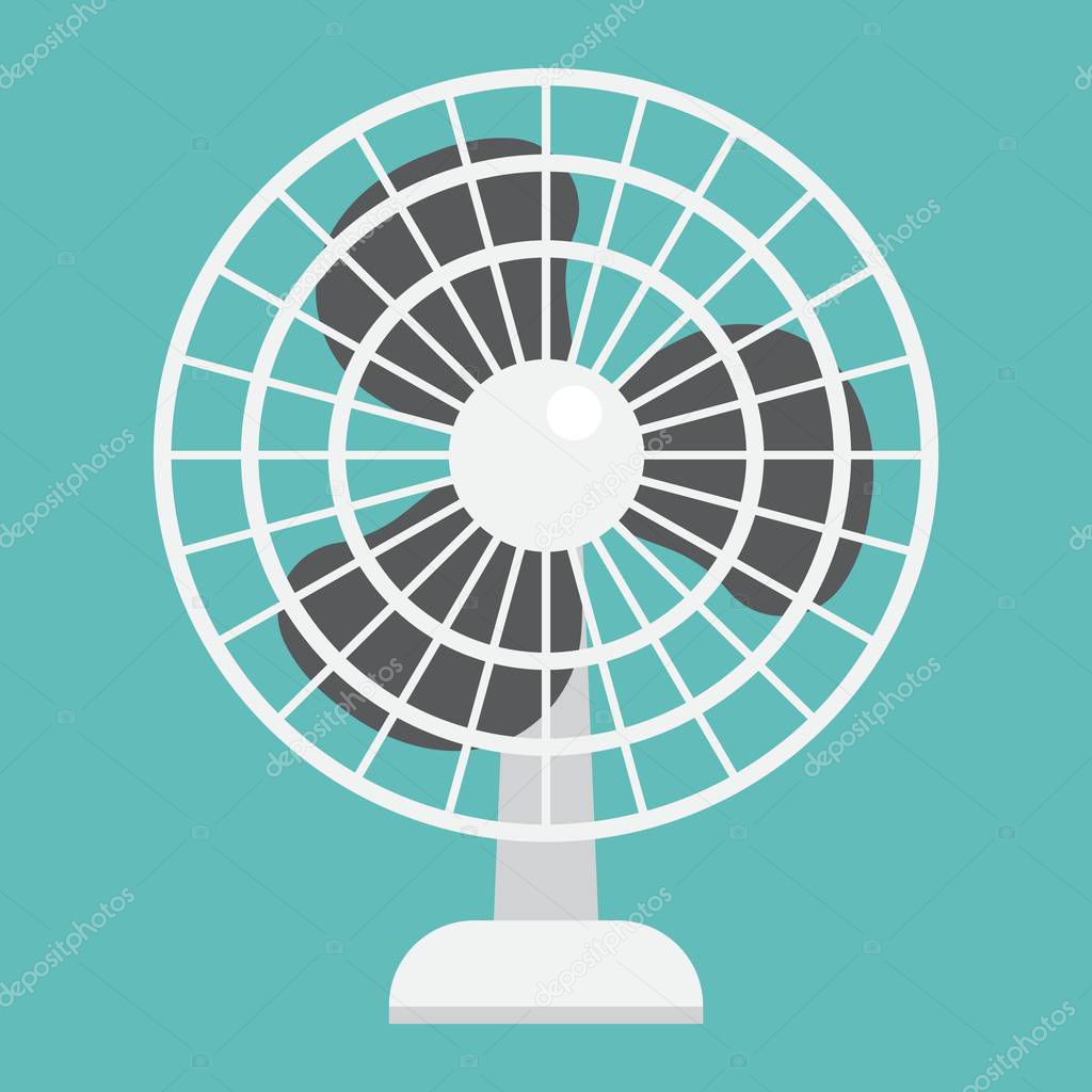 Table Fan flat icon, household and appliance