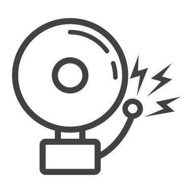 Yangın alarm satırı simgesi, davetsiz misafir alarmı ve güvenlik