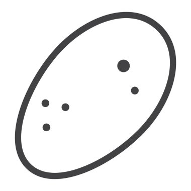 Patates satırı simgesi, bitkisel ve diyet