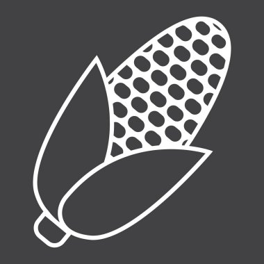 Mısır satırı simgesi, sebze ve Mısır