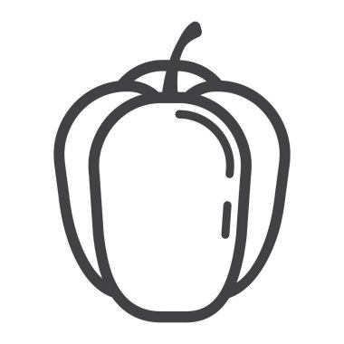 Dolmalık biber satırı simgesi, sebze ve tatlı