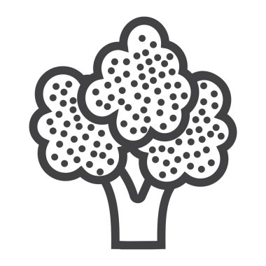 Brokoli satırı simgesi, bitkisel ve diyet