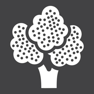 Brokoli katı simgesi, bitkisel ve diyet