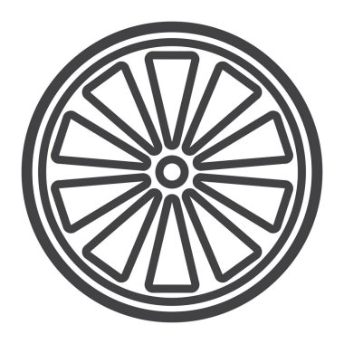 Turuncu satırı simgesi, meyve ve vitamin