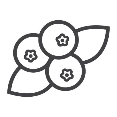 Yaban mersini satırı simgesi, meyve ve diyet