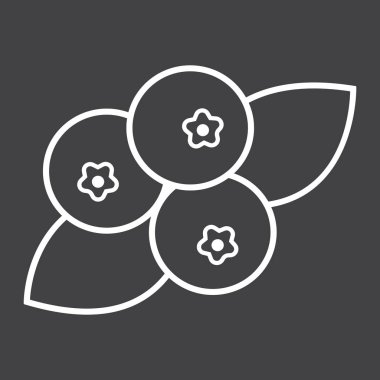 Yaban mersini satırı simgesi, meyve ve diyet