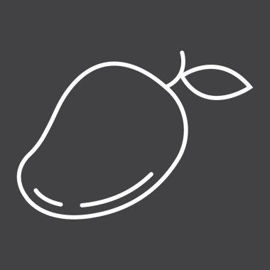 Mango satırı simgesi, meyve ve tropikal