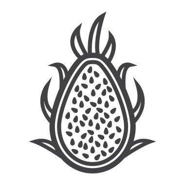 Pitaya satırı simgesi, dragon meyve ve tropikal