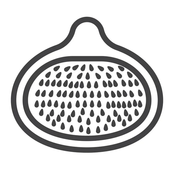 Fig ikon, frukt och kost, vektorgrafik — Stock vektor