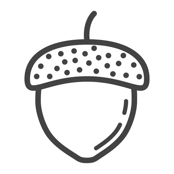 Acorn ikon, mutter och mat, vektorgrafik — Stock vektor