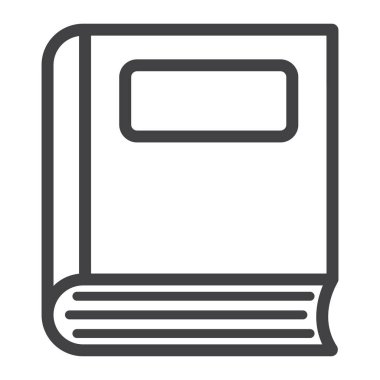 Kitap satırı simgesi, eğitim ve okul