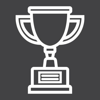 Trophy Kupası satırı simgesi, kazanan ve ödül