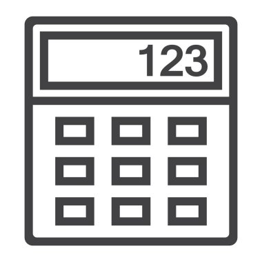 Hesap makinesi satırı simgesi, iş ve matematik