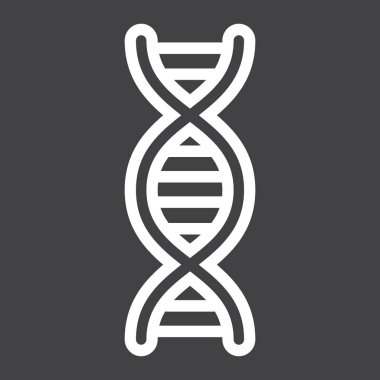 DNA satırı simgesi, bilim, biyoloji