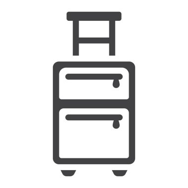 Bagaj katı simgesi, seyahat ve Turizm