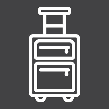 Bagaj satırı simgesi, seyahat ve Turizm