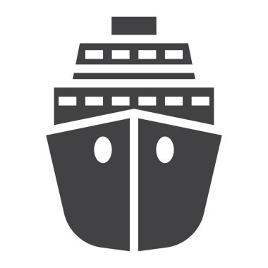 Cruise katı simgesi, seyahat ve Turizm