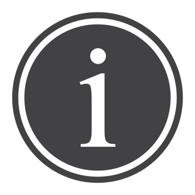 Bilgi işareti katı simgesi, bilgi ve Web sitesi