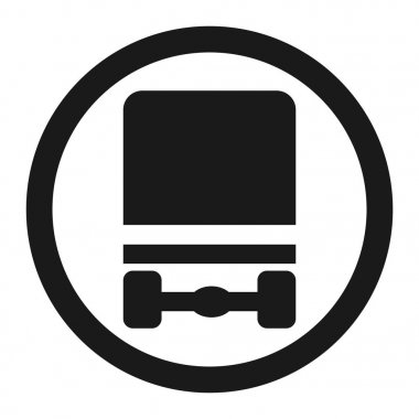 Tehlikeli mal taşıma yasağı işareti simgesi