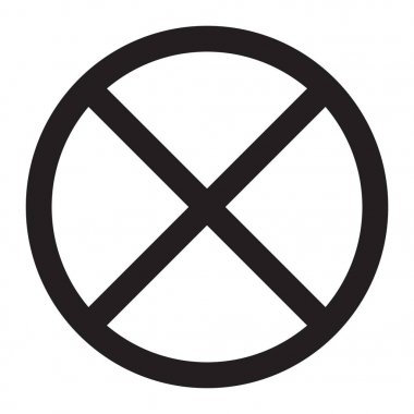 Clearway ve hiçbir Park işareti satırı simgesi