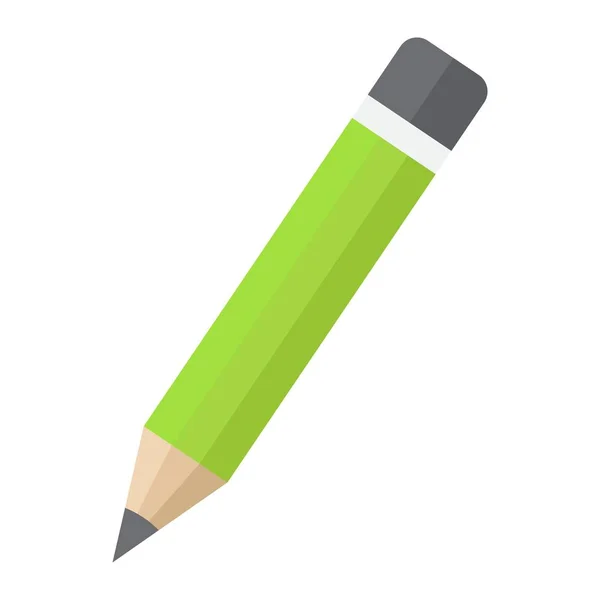 Plochý ikona tužky, vzdělávání a škola — Stockový vektor