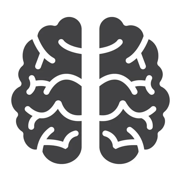 脳立体アイコン、ブレーンストーミング、アイデア — ストックベクタ