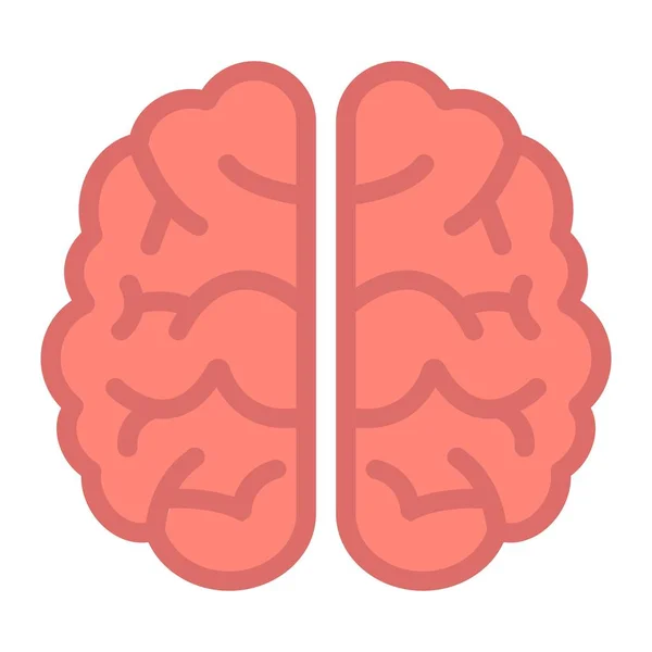 Mozku ploché ikony, brainstorming a nápad, lékařské — Stockový vektor