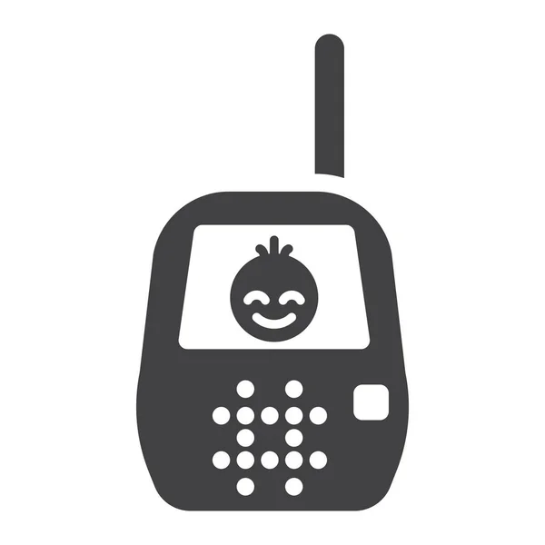 Бэби-монитор, мобильный и детский контроль — стоковый вектор