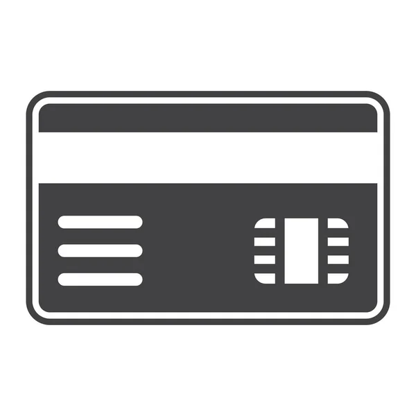 Εικονίδιο σταθερή πιστωτική κάρτα, Τράπεζα και επαγγελματίες — Διανυσματικό Αρχείο