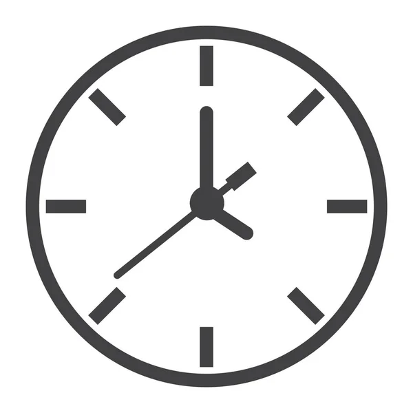 Icône de ligne d'horloge, bouton temps et site Web , — Image vectorielle