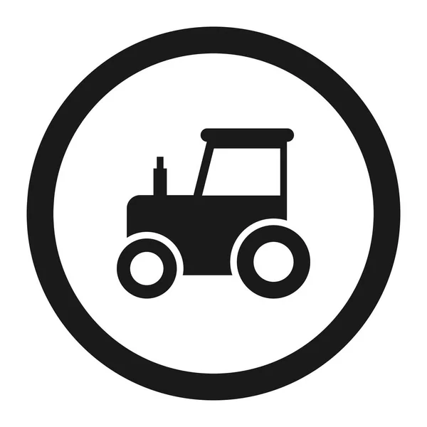 Немає значка лінії заборони трактора — стоковий вектор