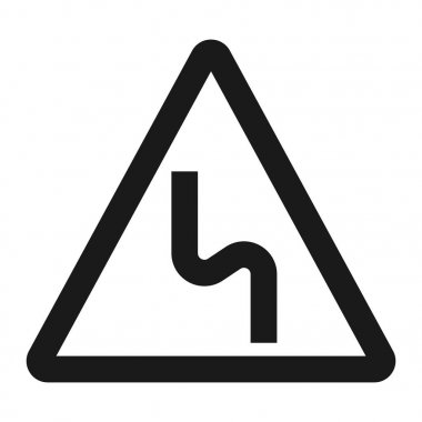 Tehlikeli Çift Kişilik bend işareti satırı simgesi