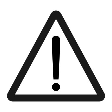 Uyarı tehlike işareti satırı simgesi