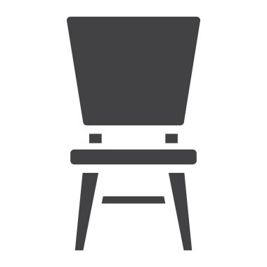 Sandalye sağlam simgesi, mobilya ve enteriyör