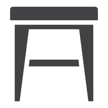 Dışkı katı simgesi, mobilya ve enteriyör