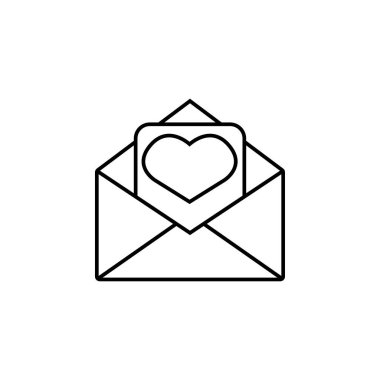 aşk mektubu simgesi.