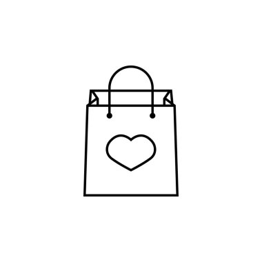 Kalp Simgeli Alışveriş Torbası