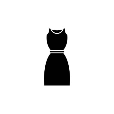 Beyaz bir arka plan üzerinde eps 10 katı simgesi, moda, kumaş vektör grafikleri, dolgulu bir desen elbise.