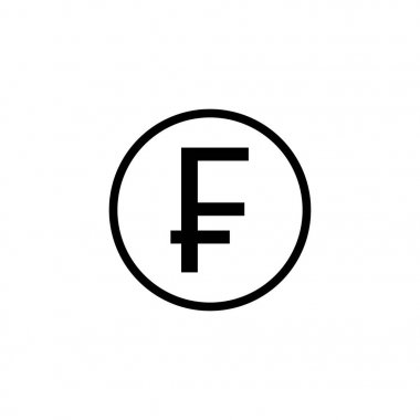 İsviçre Frangı para katı simgesi, finans ve iş