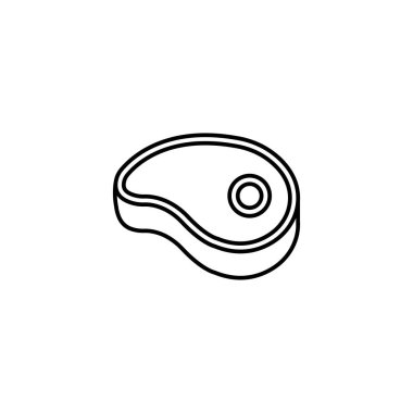 Sığır eti biftek satırı simgesi, yiyecek içecek öğeleri